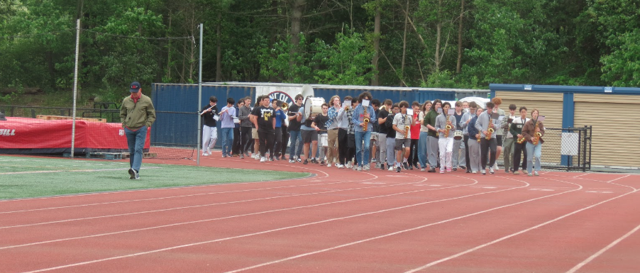 Marching Band Parade Practice